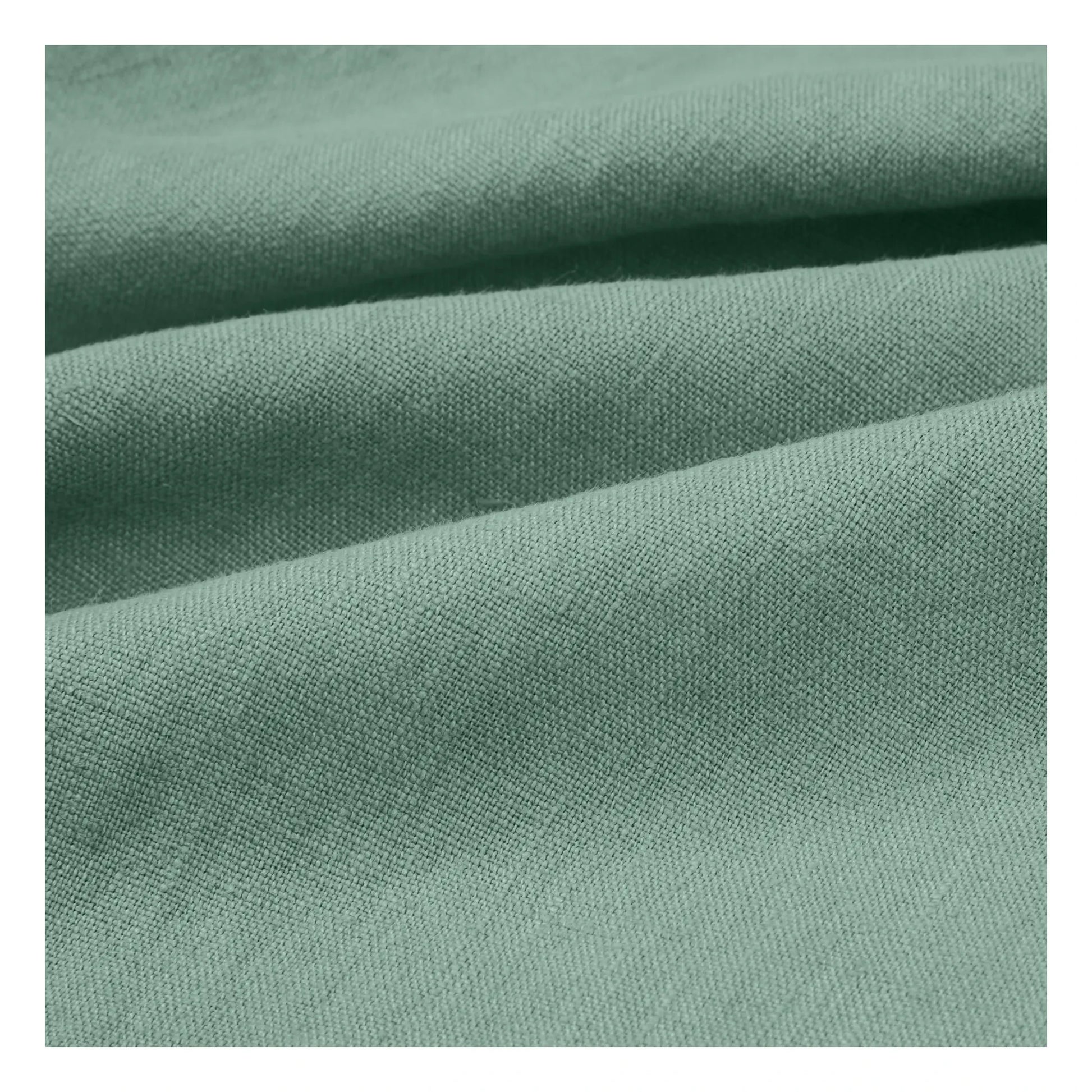 Communauté de biens - Oversewn washed linen tablecloth | Sage