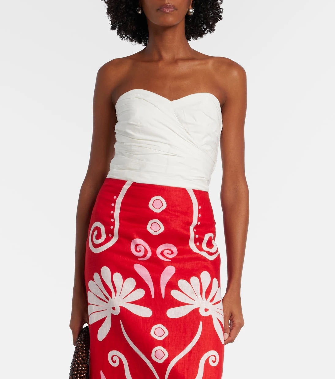 Adriana Degreas - Opulence draped cotton corset