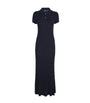 Polo Ralph Lauren Navy Cotton Cable-Knit Maxi Dress