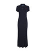 Polo Ralph Lauren Navy Cotton Cable-Knit Maxi Dress