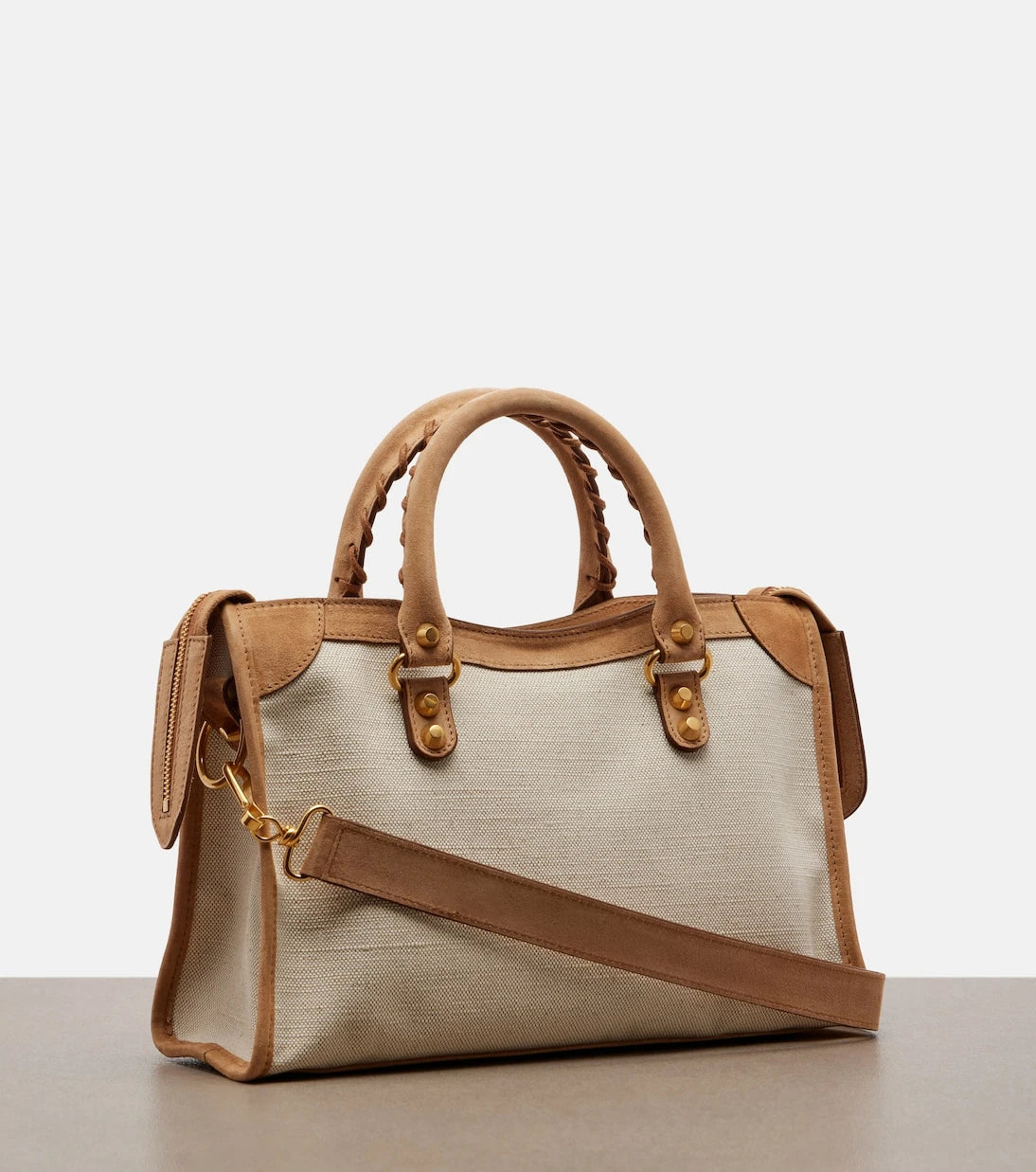 Balenciaga - Le City Small canvas top-handle bag