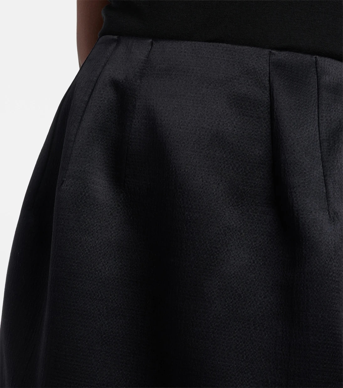 The Row - Gamin wool and silk midi skirt
