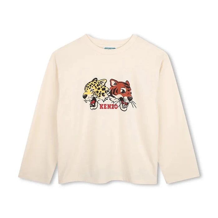 Kenzo pamuklu çocuk uzun kollu bluz