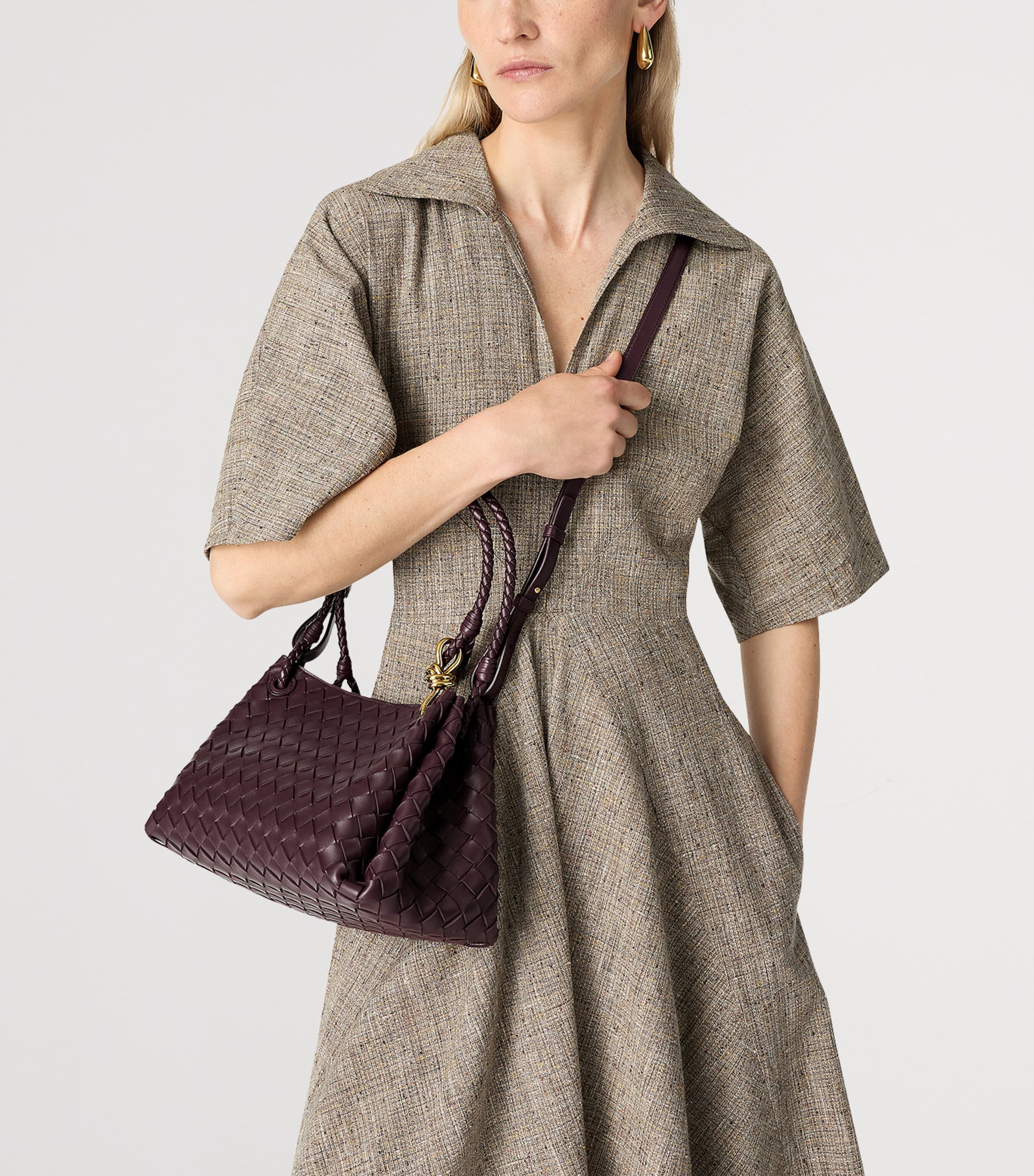 Bottega Veneta Leather Parachute Shoulder Bag