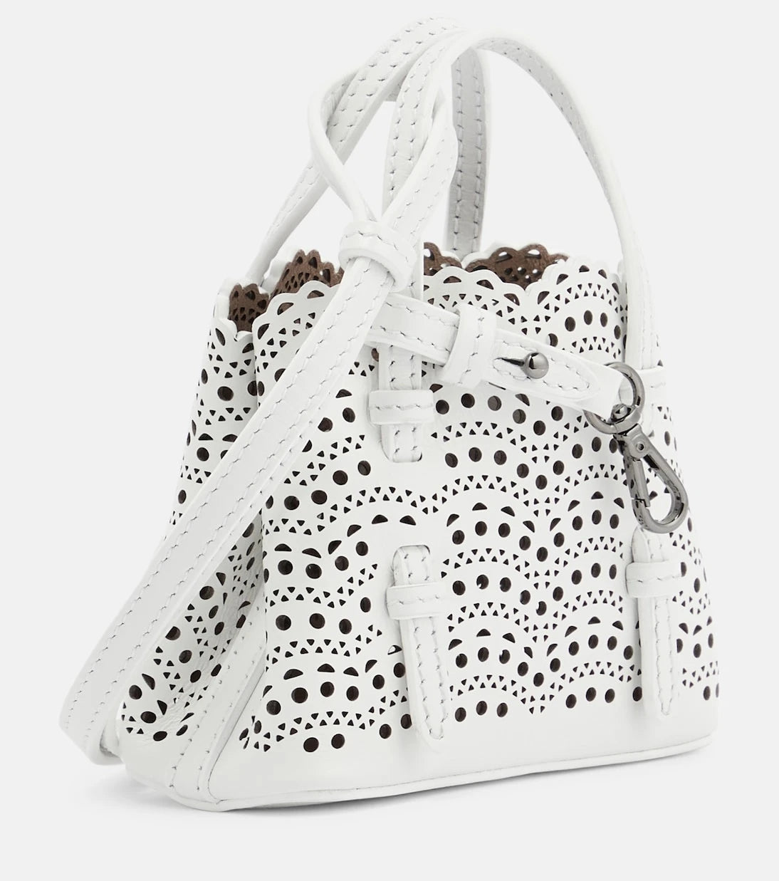 Alaïa - Mina Mini deri çapraz askılı çanta
