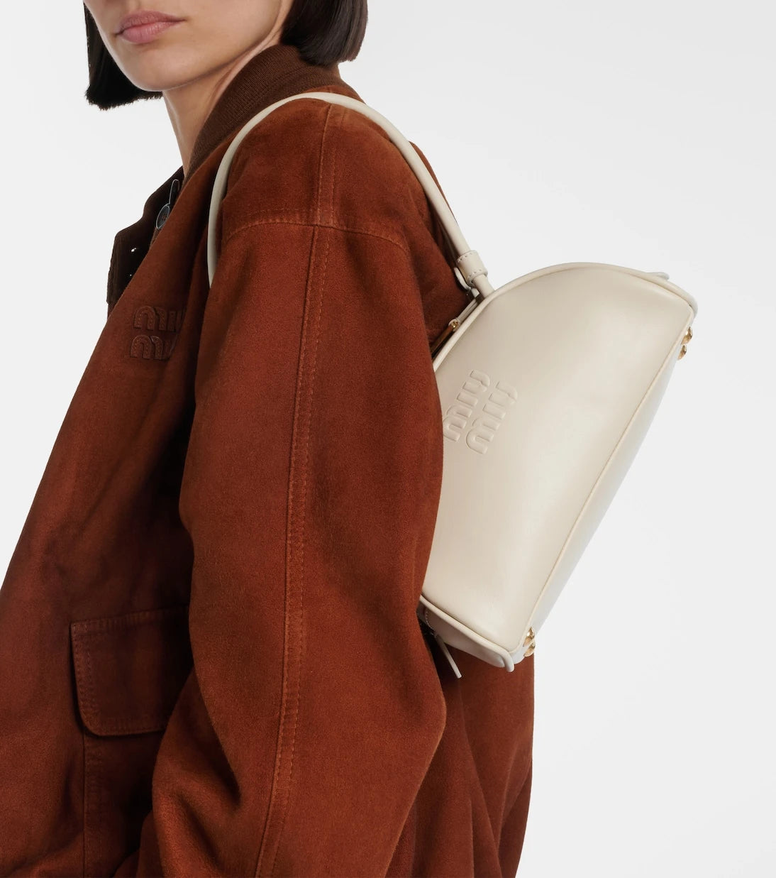 Miu Miu - Beau Small leather bowling bag