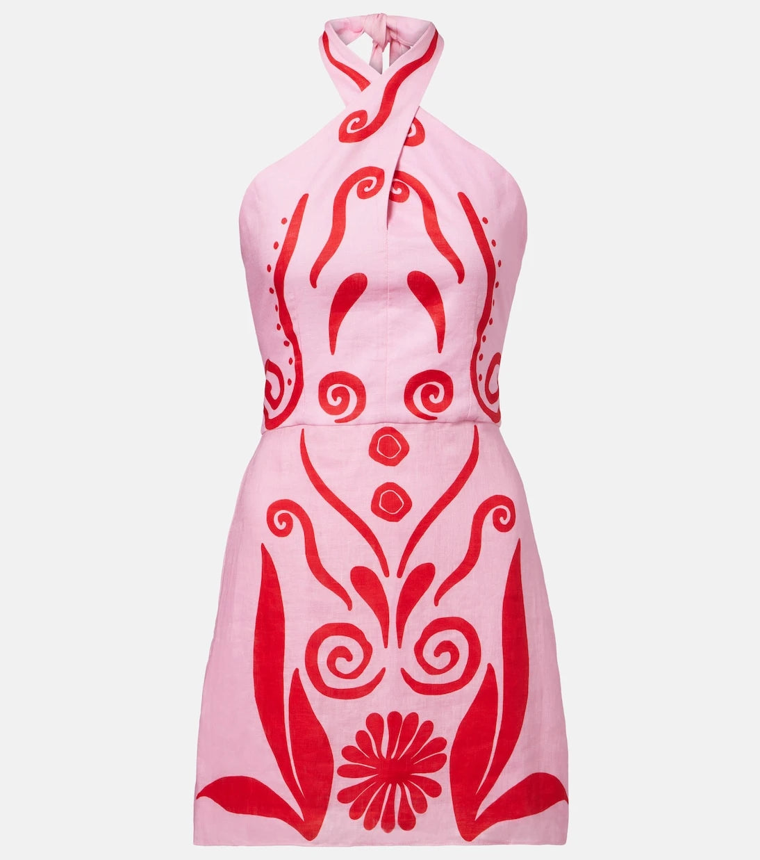 Cala de la Cruz - Veneta printed linen minidress