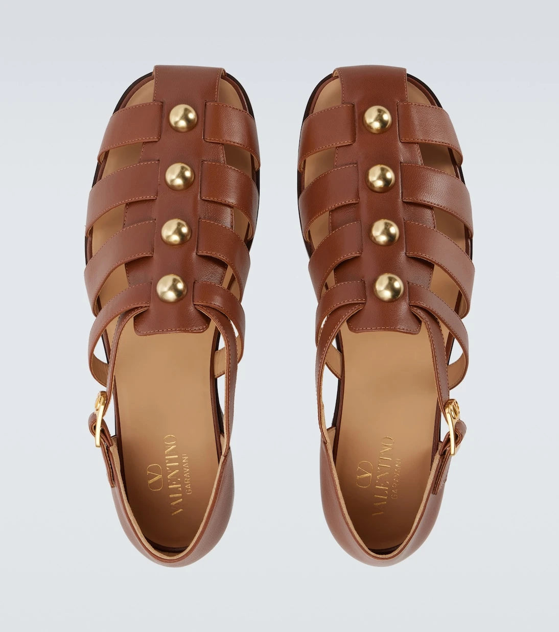 Valentino Garavani - Studded leather fisherman sandals