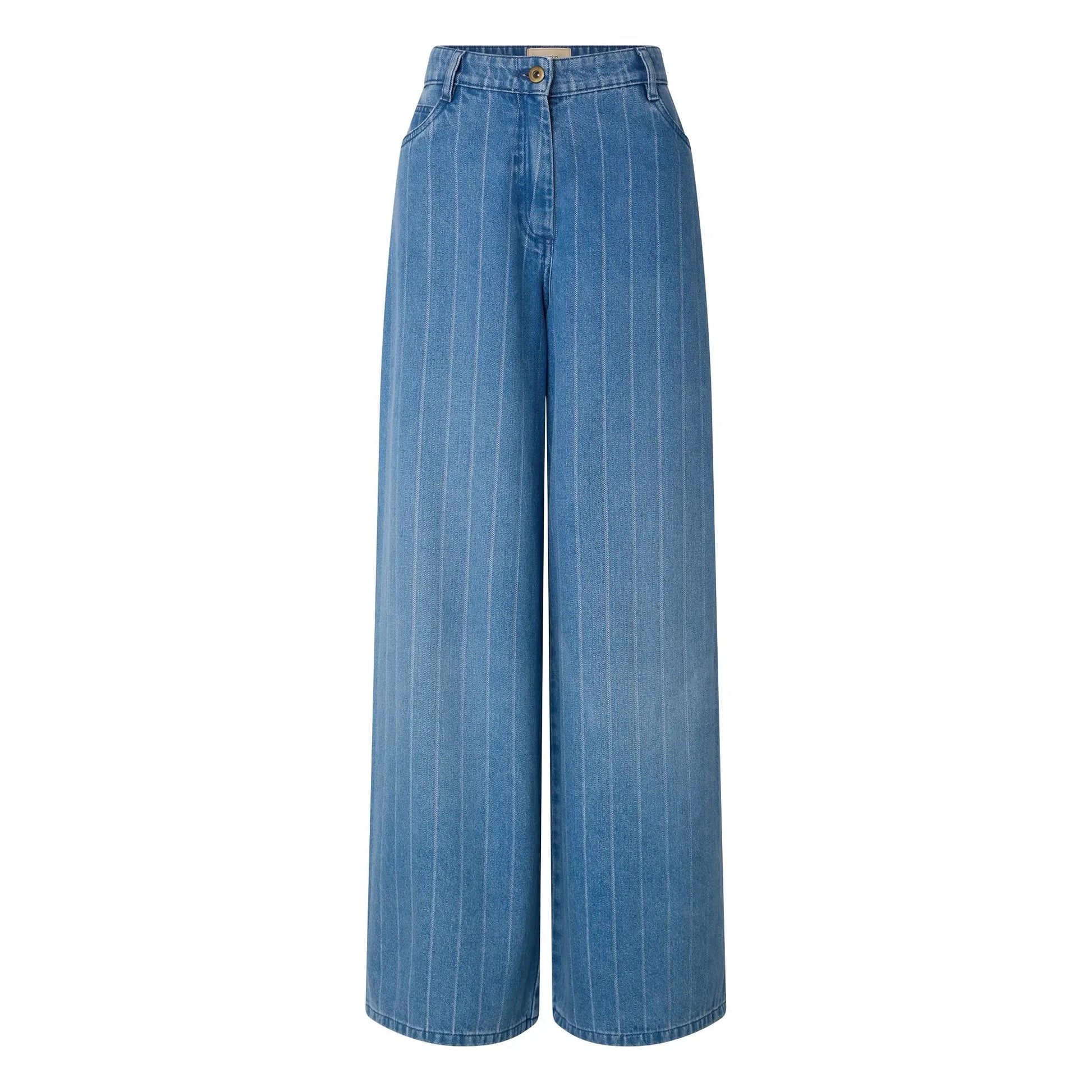 Sessùn - Dalt Cotton Stripe Jeans | Blue