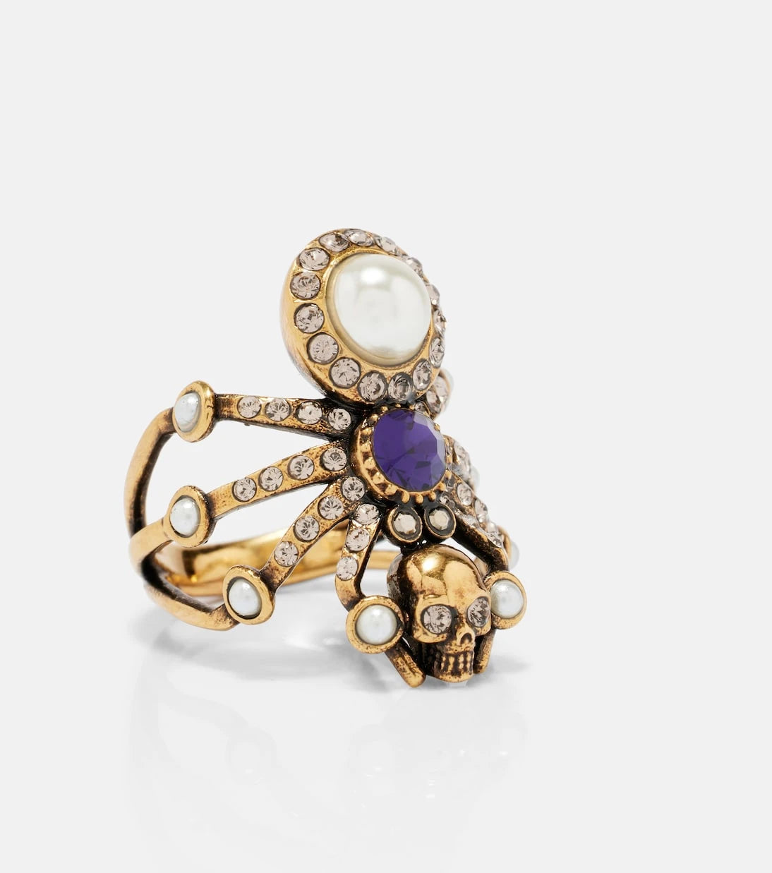McQueen - Spider embellished ring