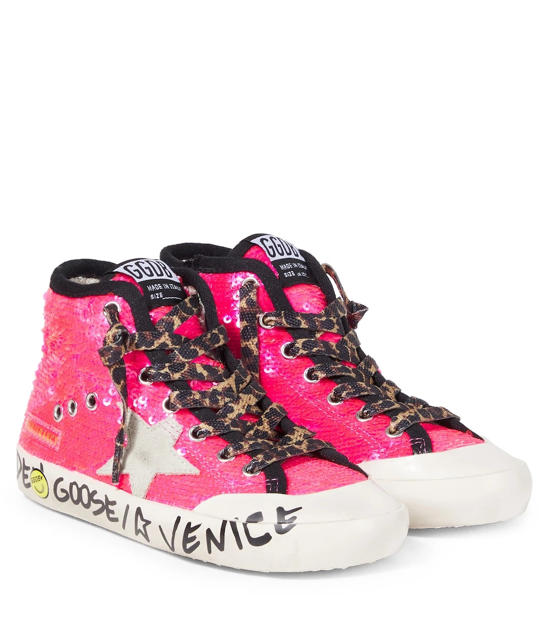 Golden Goose Kids - Sequined leather sneakers