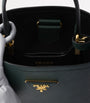 Prada Green Mini Saffiano Leather Panier Top-Handle Bag