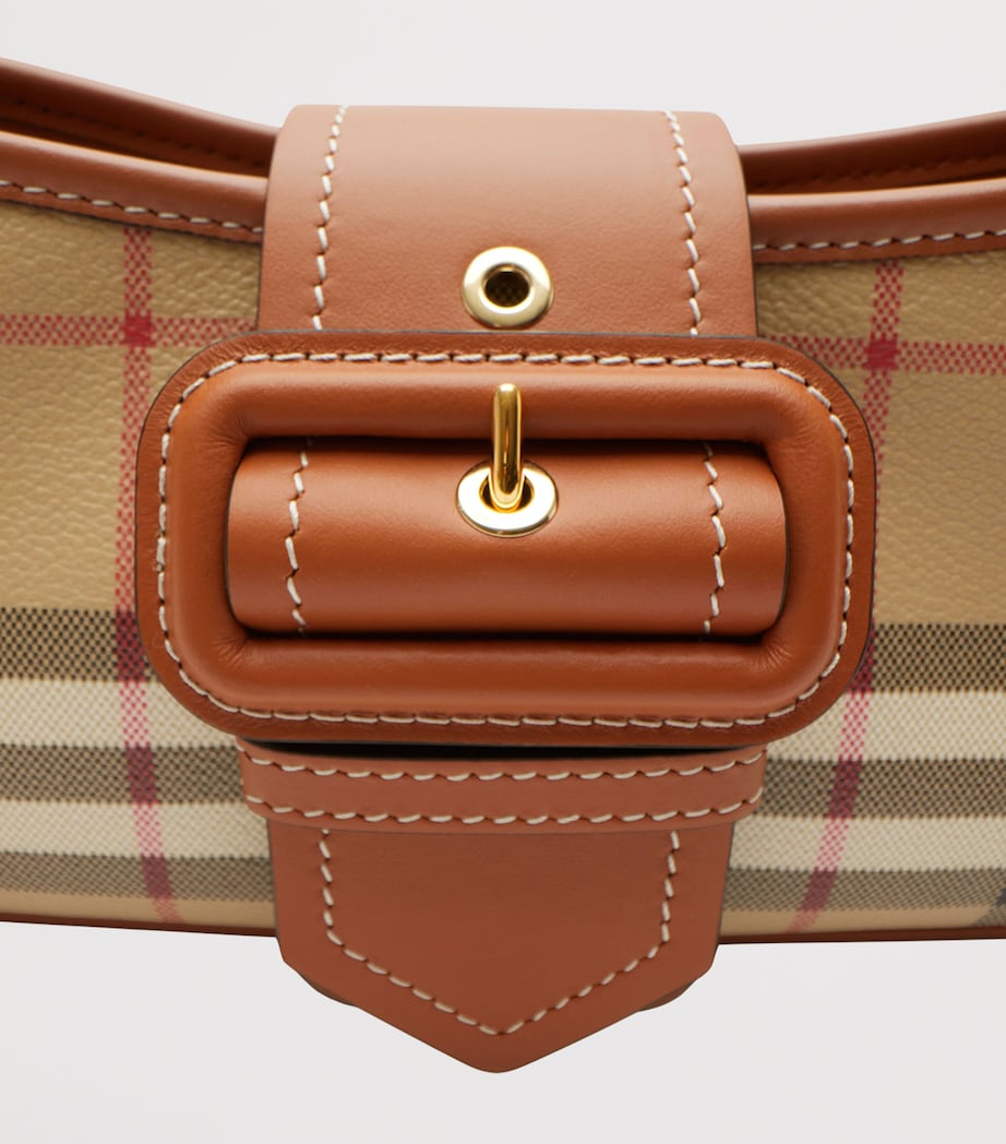 Brown Check Sling Shoulder Bag