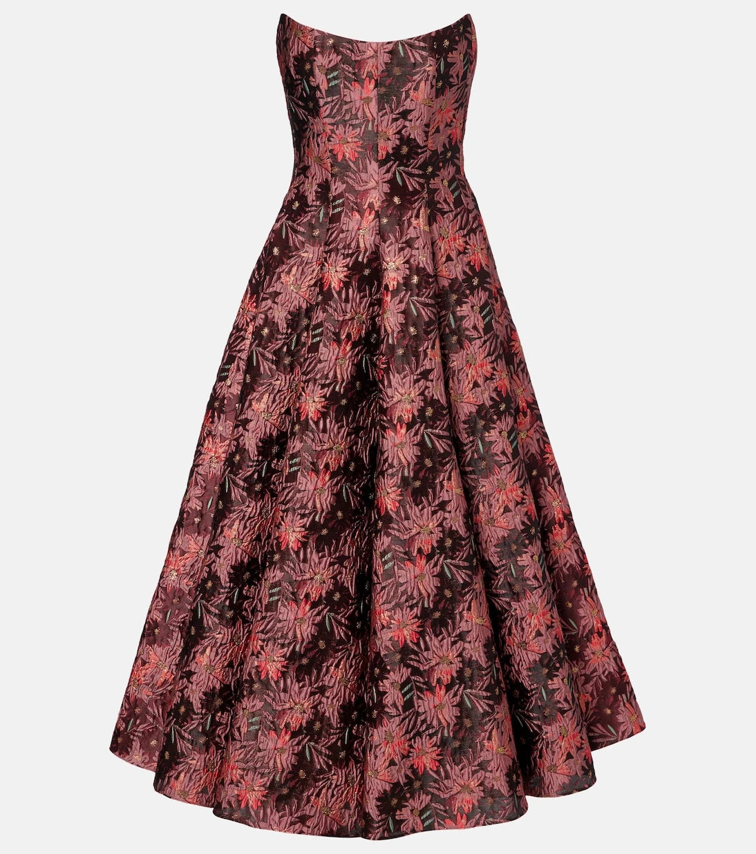 Markarian - Rousseau floral brocade midi dress