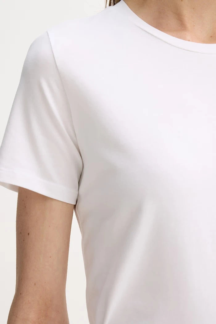 MM by Max Mara тениска basic дамска от памук с еластан MULINO