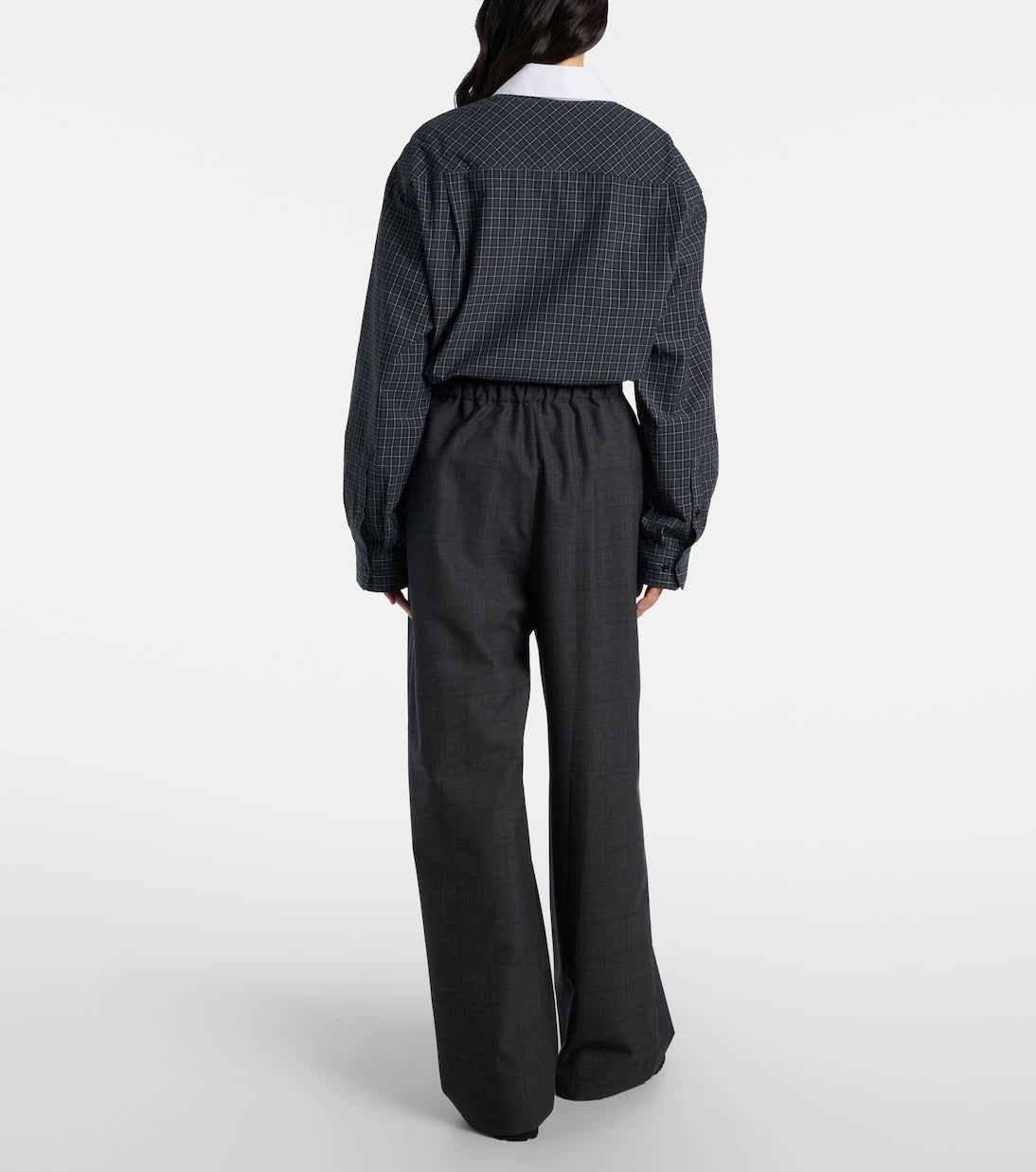 The Frankie Shop - Baxter plaid wide-leg pants