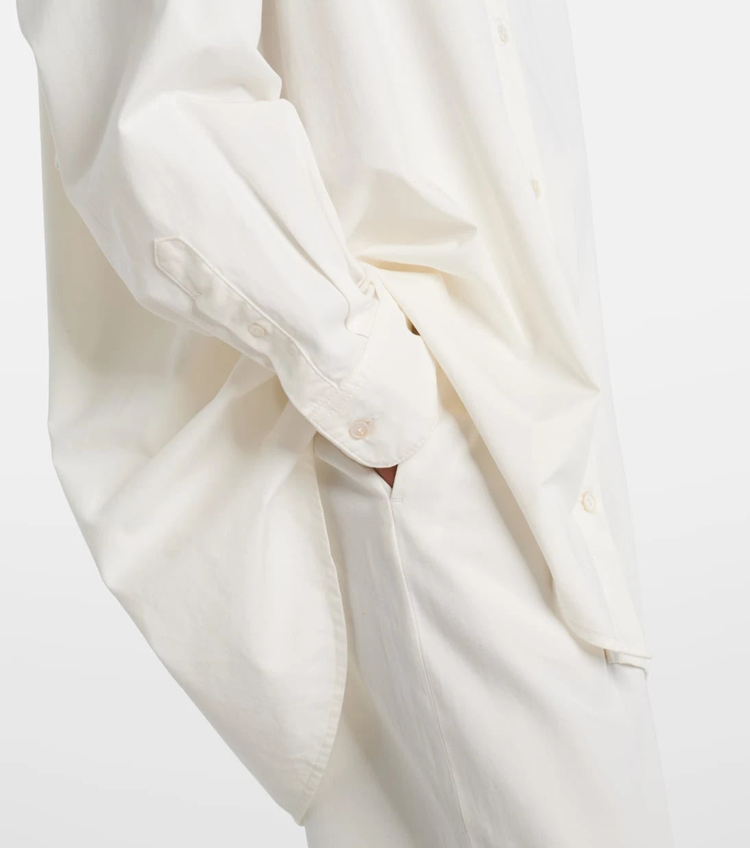 The Row - Luka cotton and cashmere shirt