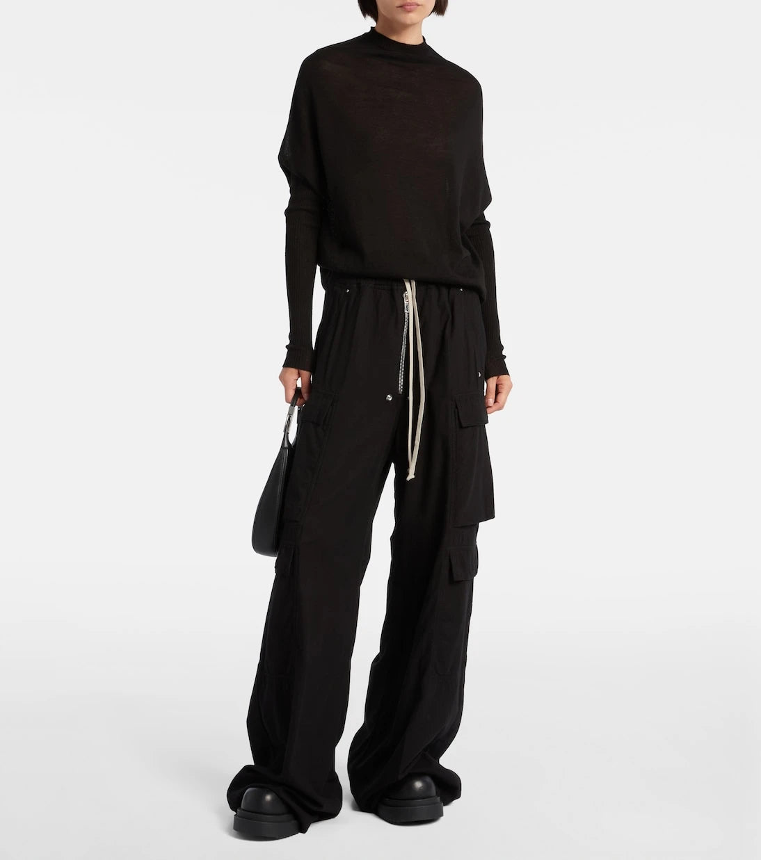 Rick Owens - Jumbo Belas high-rise cotton cargo pants
