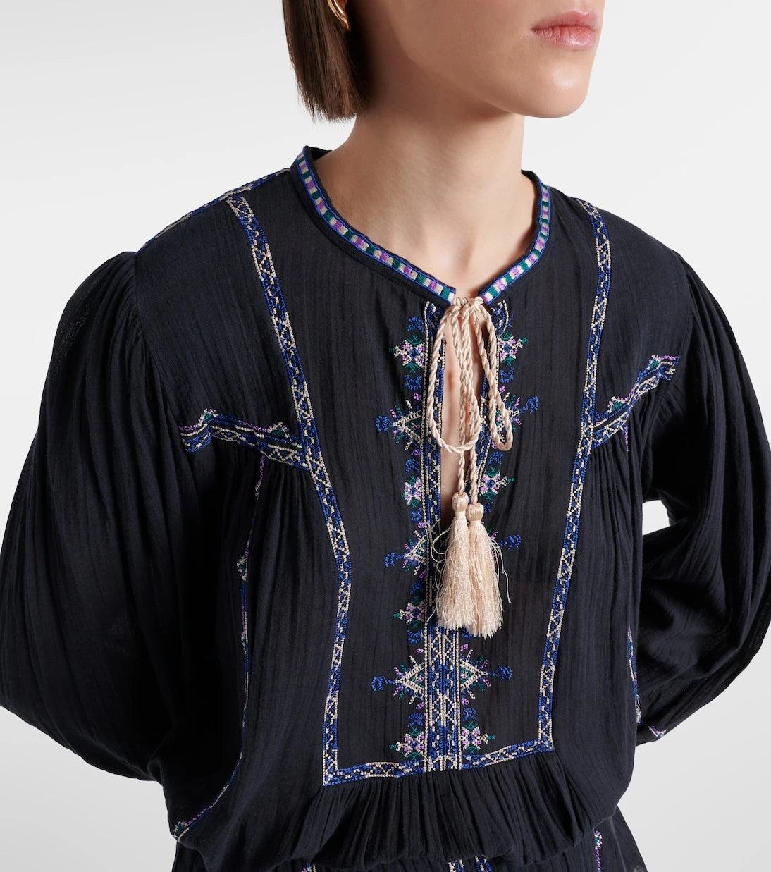 Marant Etoile - Silekia embroidered cotton blouse