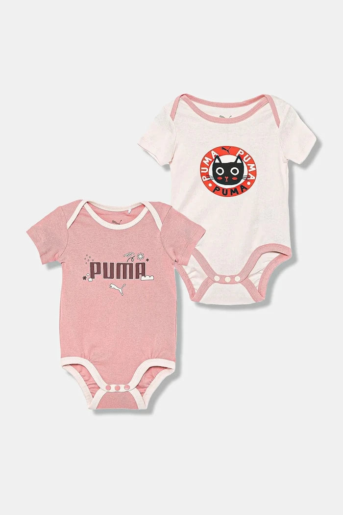 Puma MINICATS Newborn 2'li Grafik Bebek Bodi Seti INF
