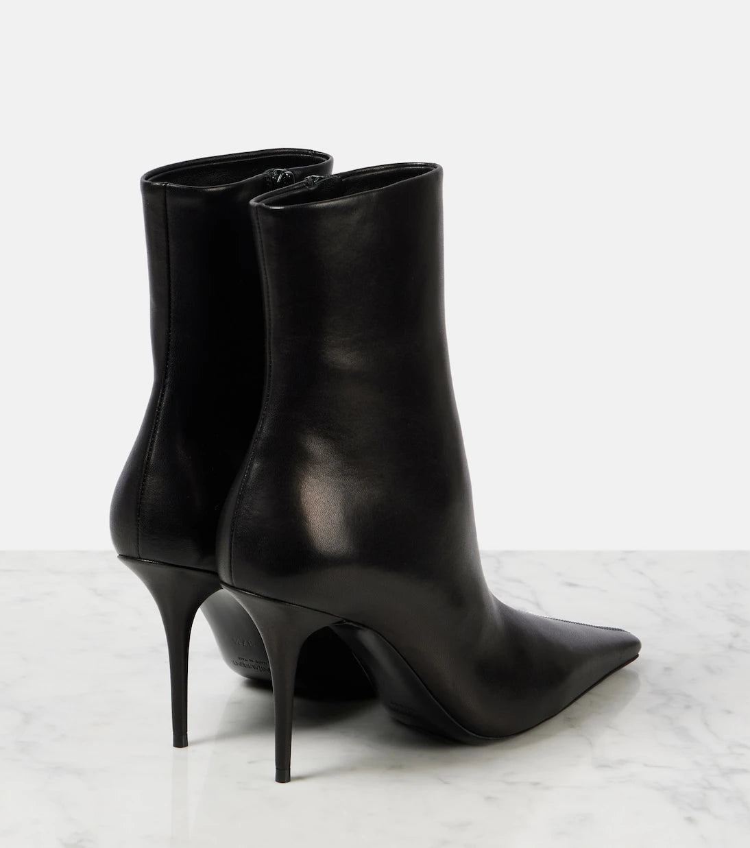 Saint Laurent - Ashley 90 leather booties