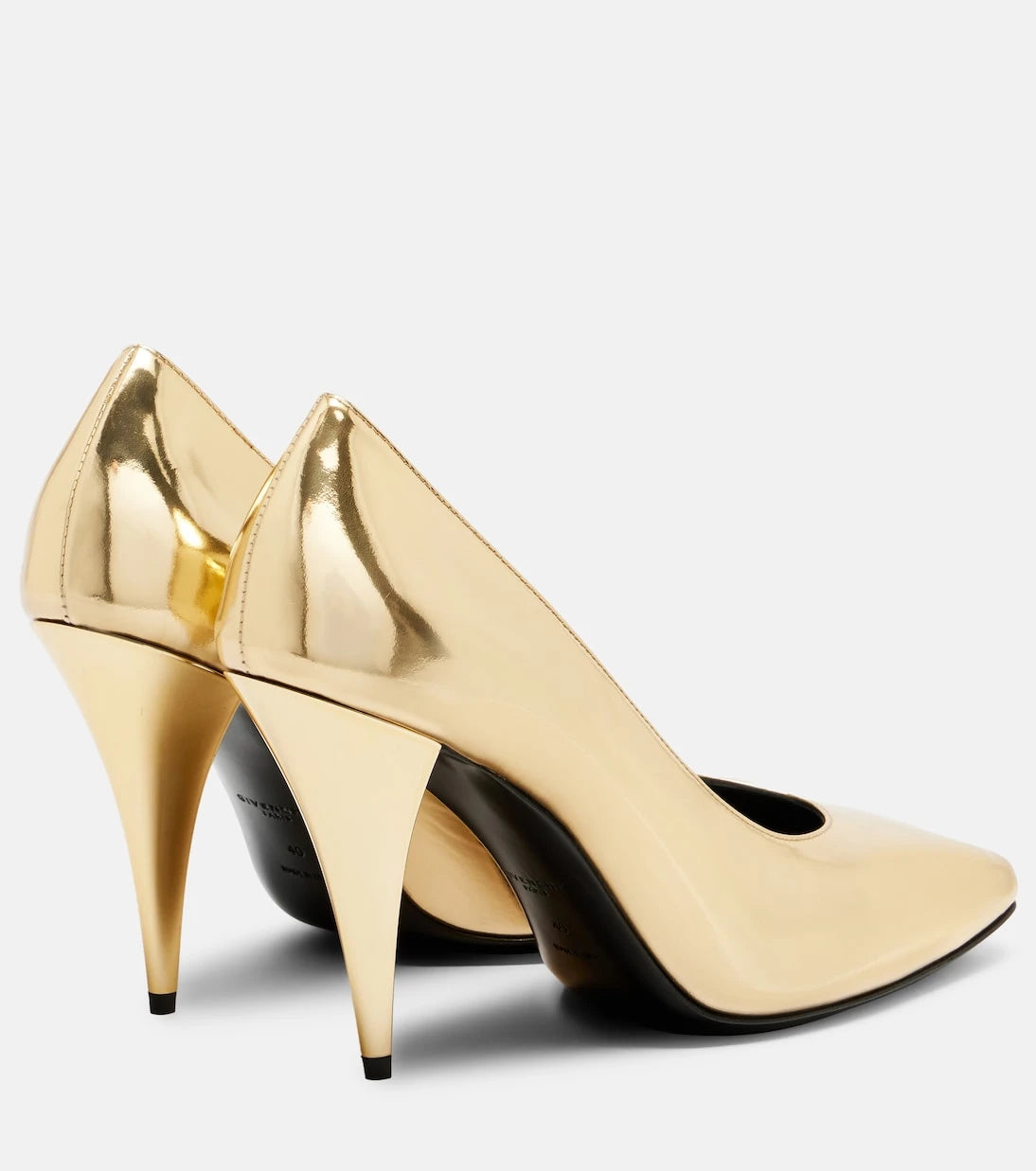 Givenchy - Sliced Square 95 patent leather pumps