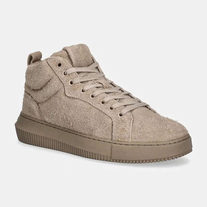 Велурени маратонки Calvin Klein Jeans CHUNKY CUPSOLE HIGH SUEDE