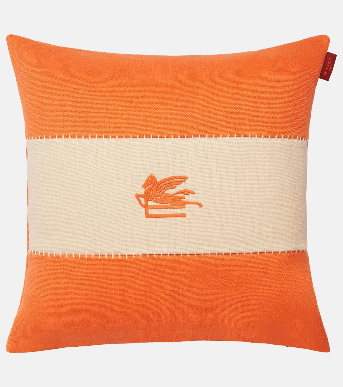 Etro - Pegaso embroidered linen cushion