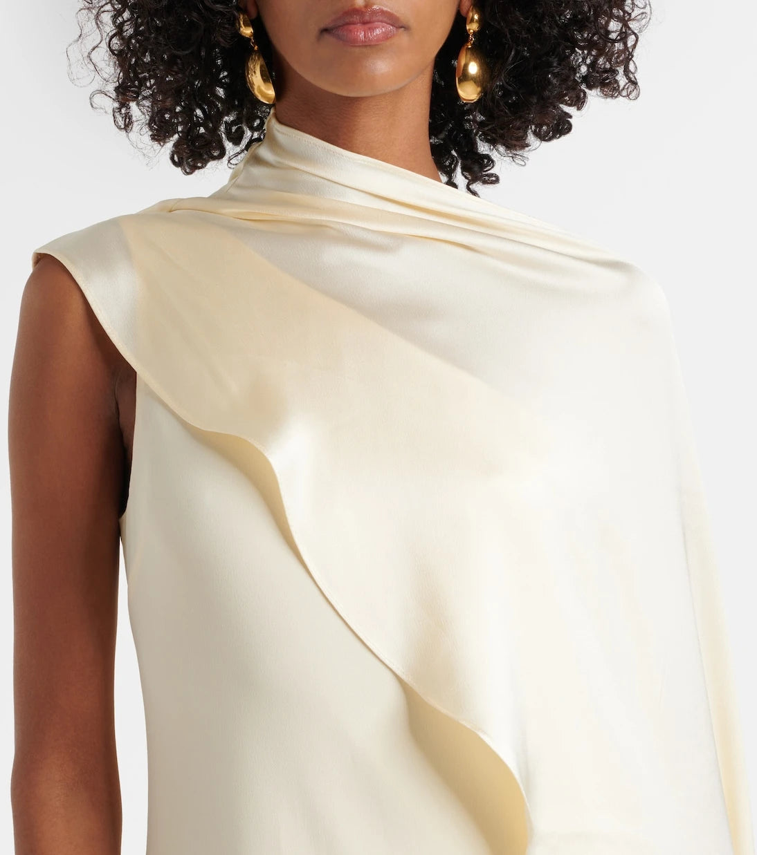 Taller Marmo - Berenson caped crêpe cady gown