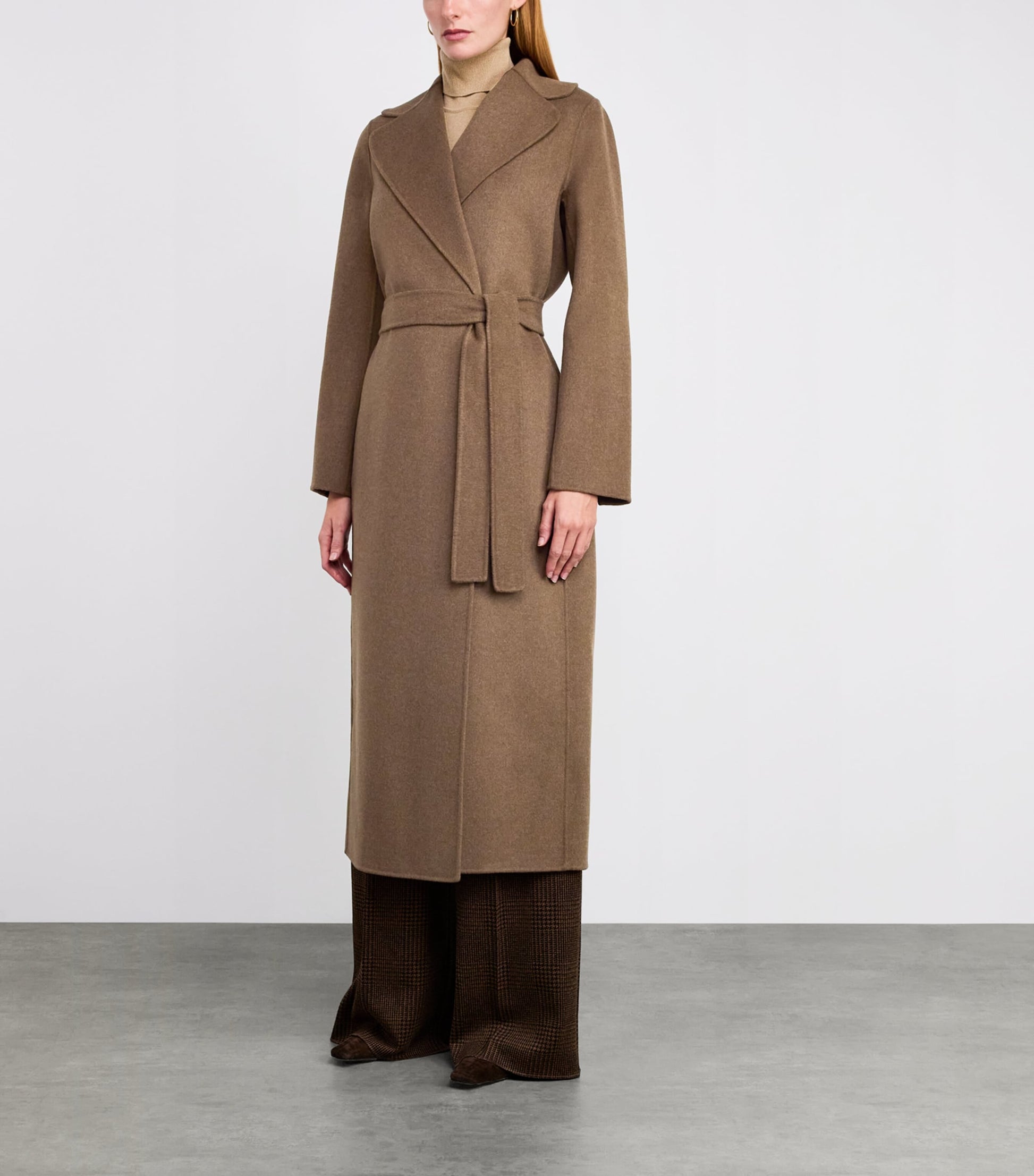 Max Mara Virgin Wool Wrap Coat