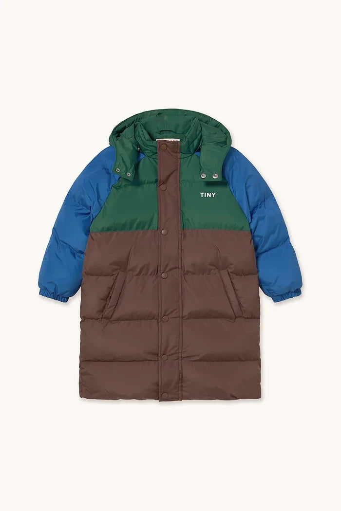 Детско яке Tinycottons COLOR BLOCK PADDED JACKET