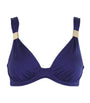Heidi Klein Navy Soleil Plunge Bikini Top