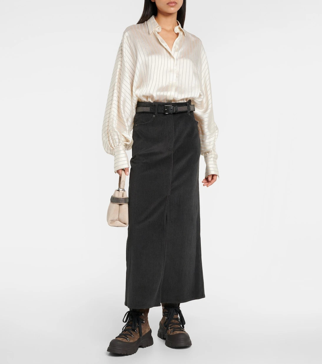 Brunello Cucinelli - Cotton corduroy maxi skirt