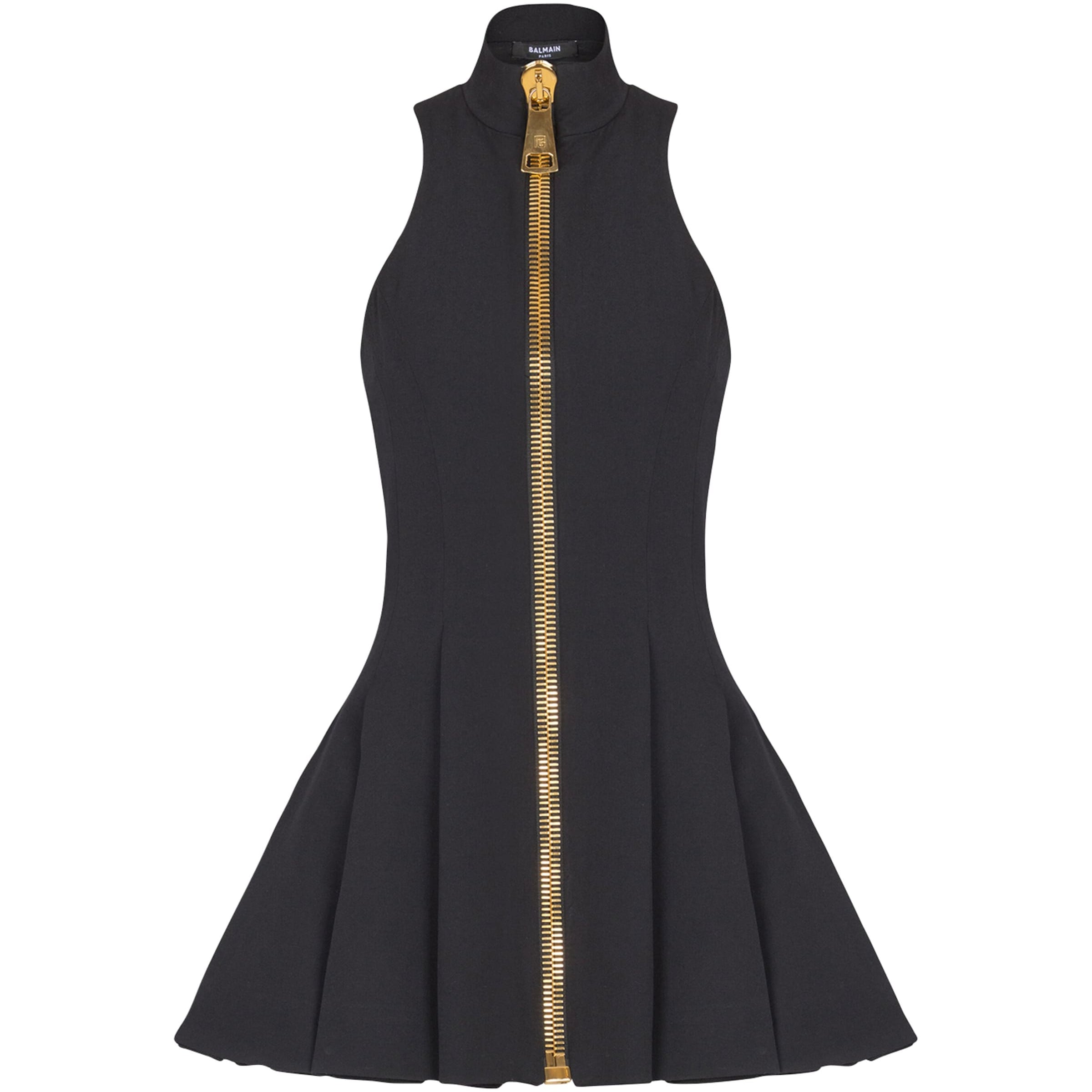 Wool Zipped Mini Dress