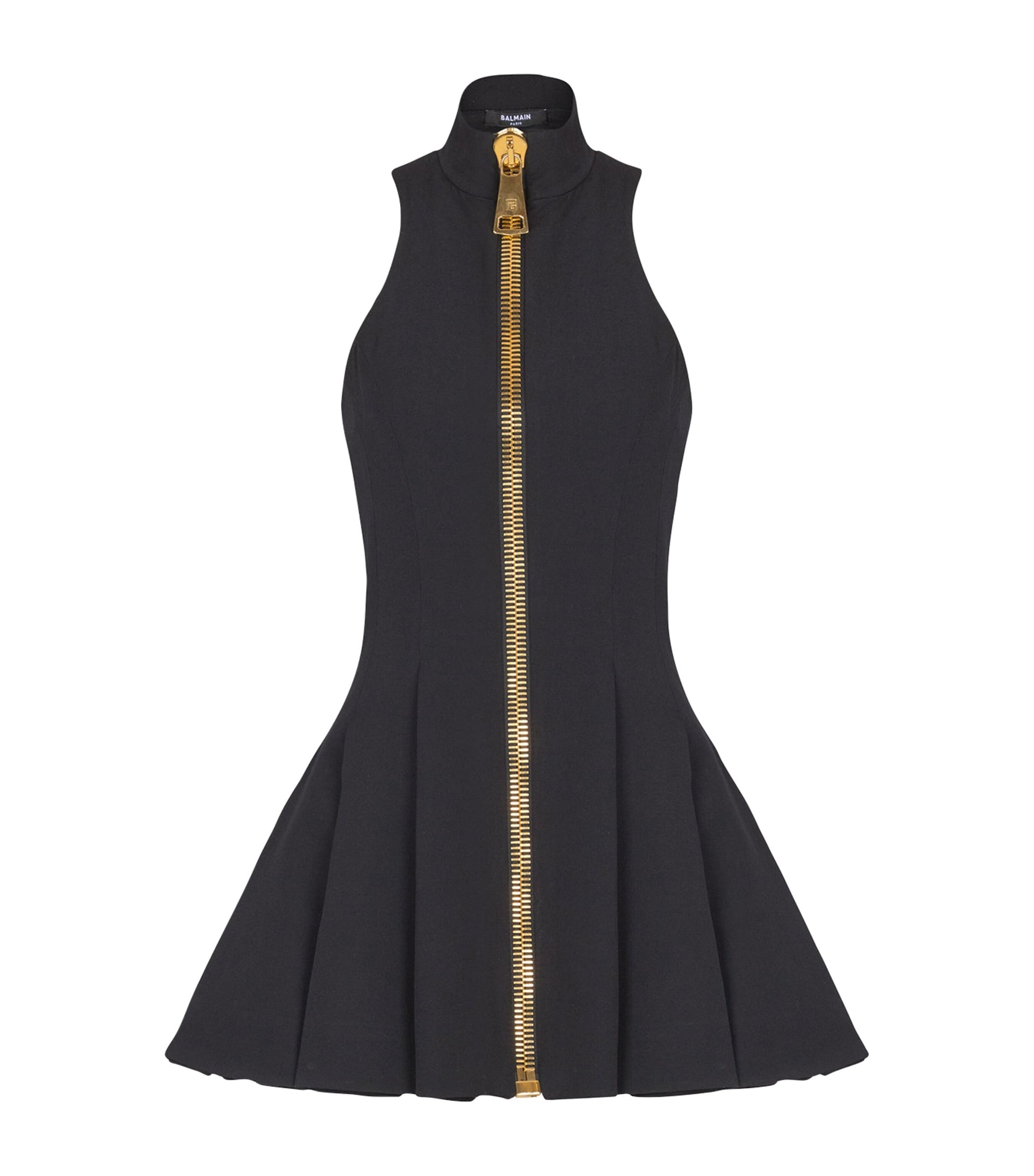 Wool Zipped Mini Dress