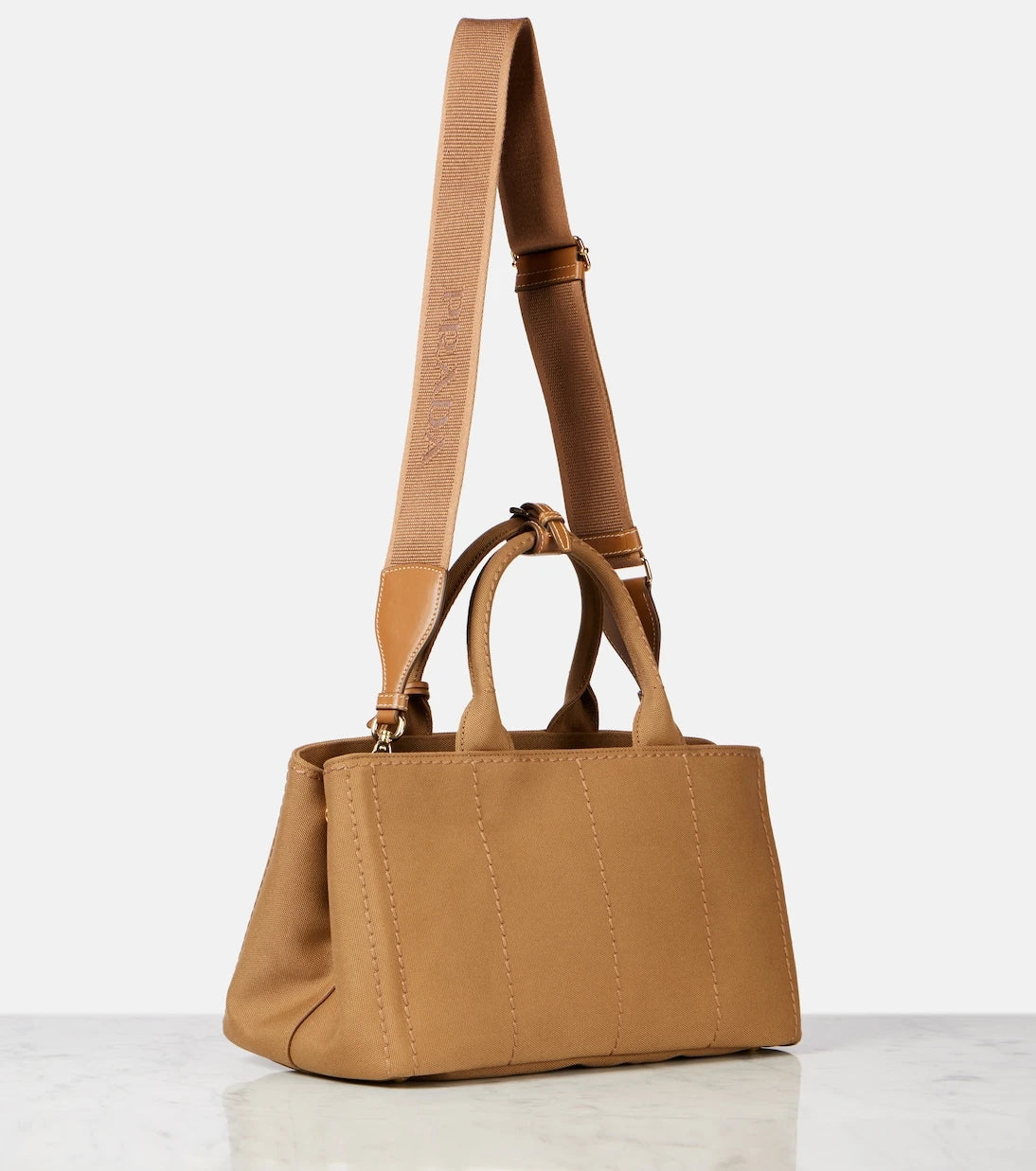 Prada - Prada Jardinière Medium canvas tote bag
