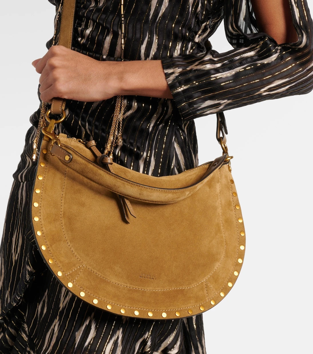 Isabel Marant - Oskan Soft Zipped suede shoulder bag
