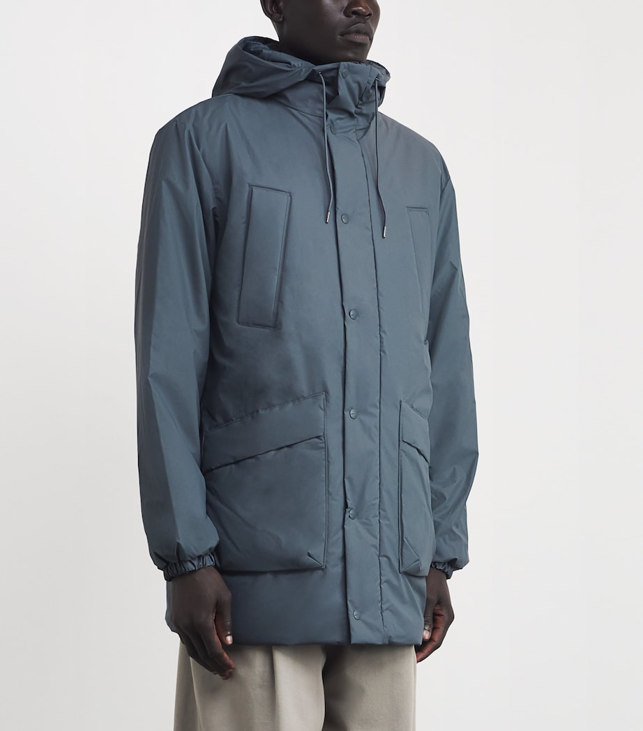 Rains Grey Waterproof Lohja Cargo Jacket