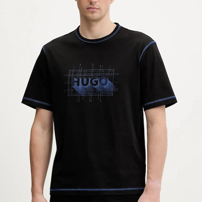 Памучна тениска Hugo Blue Nothal