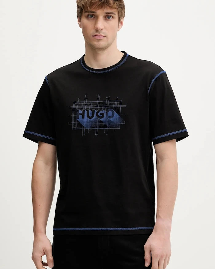 Памучна тениска Hugo Blue Nothal