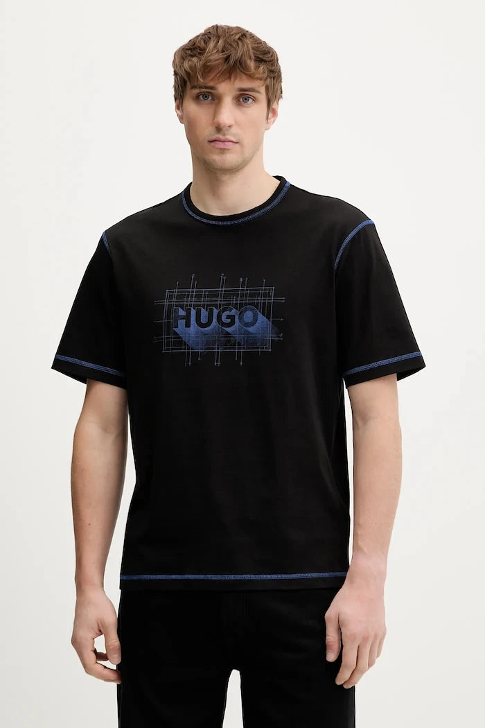 Памучна тениска Hugo Blue Nothal