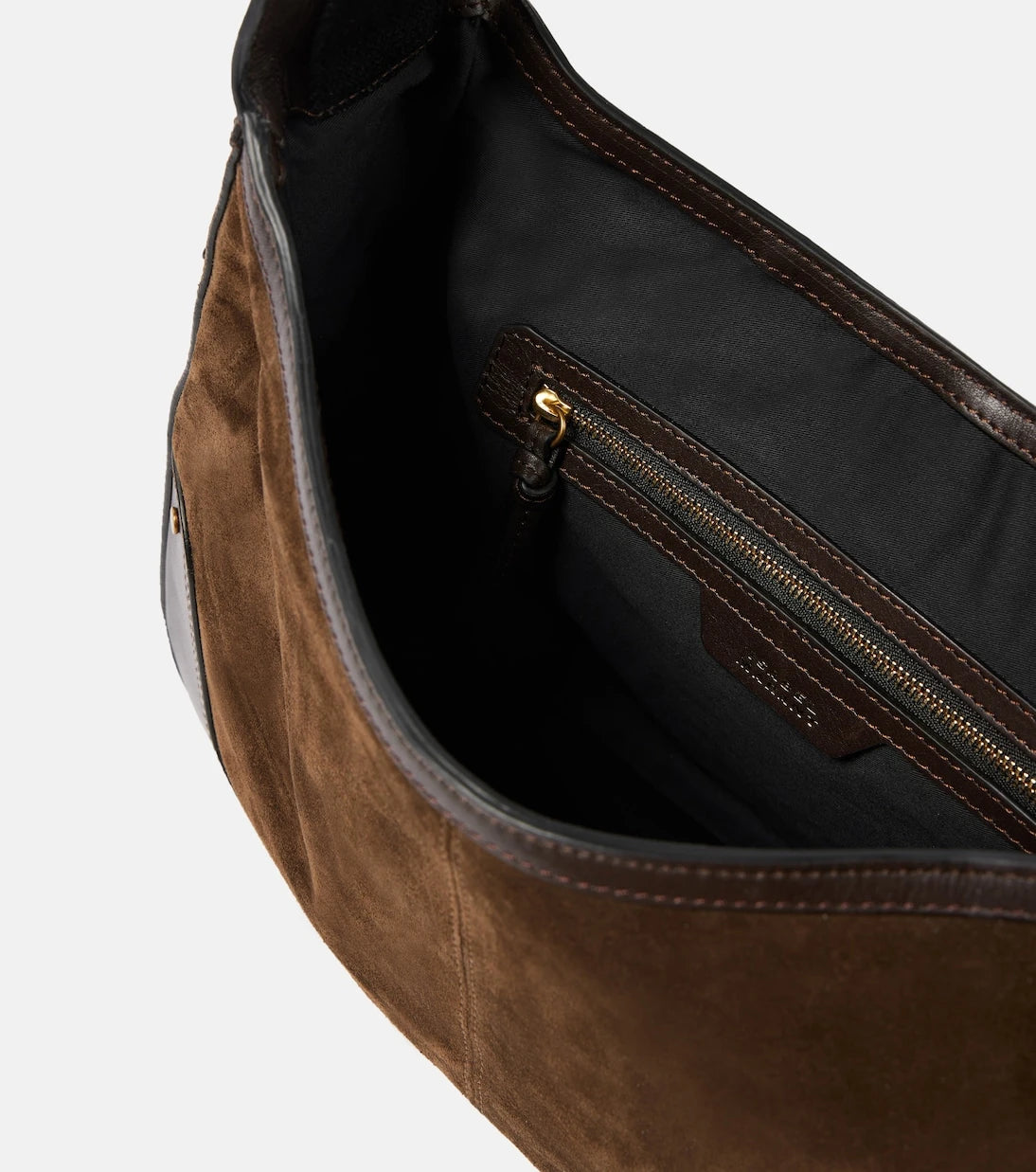 Isabel Marant - Sierra leather-trimmed suede shoulder bag
