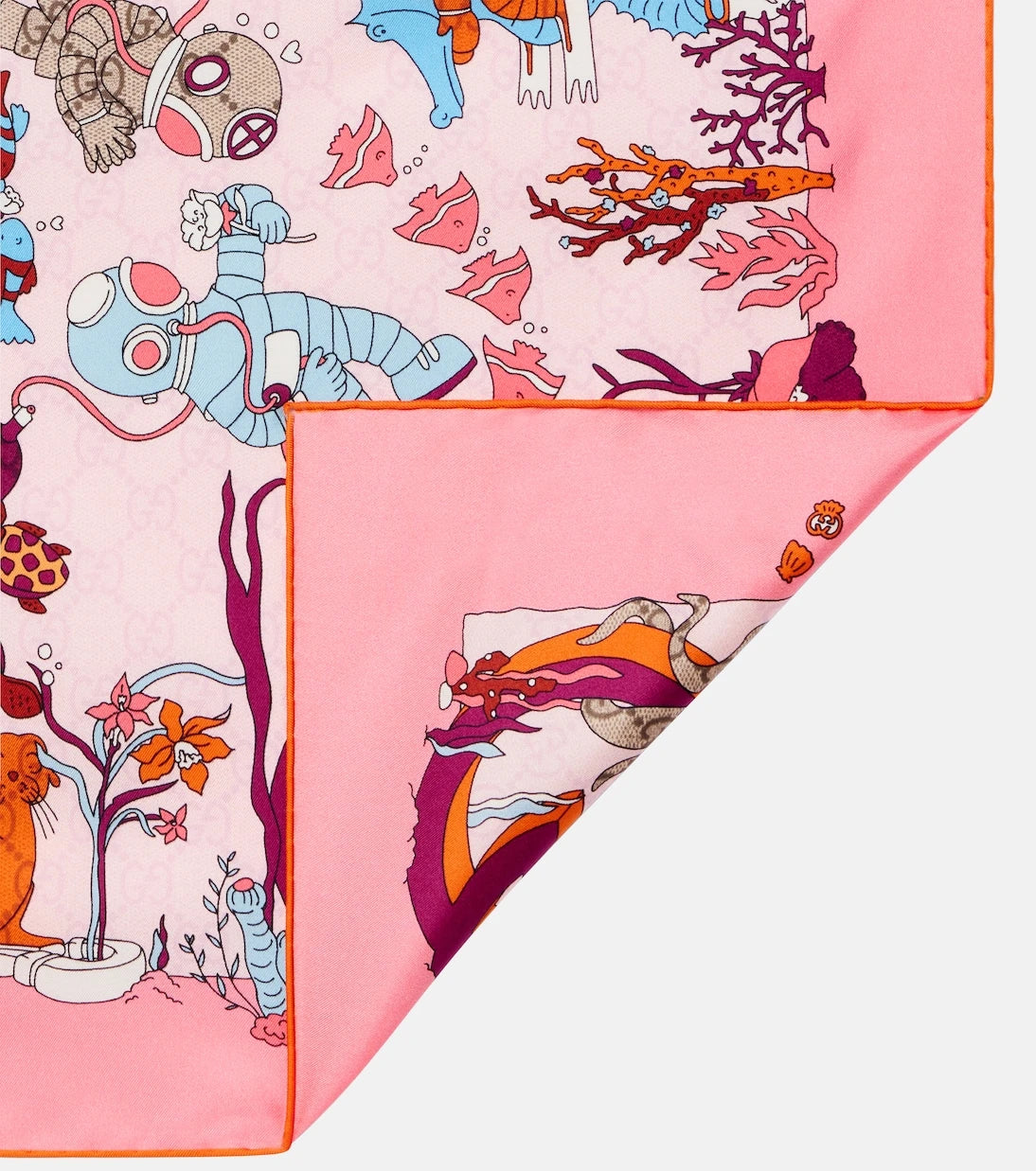 Gucci - Printed silk twill scarf