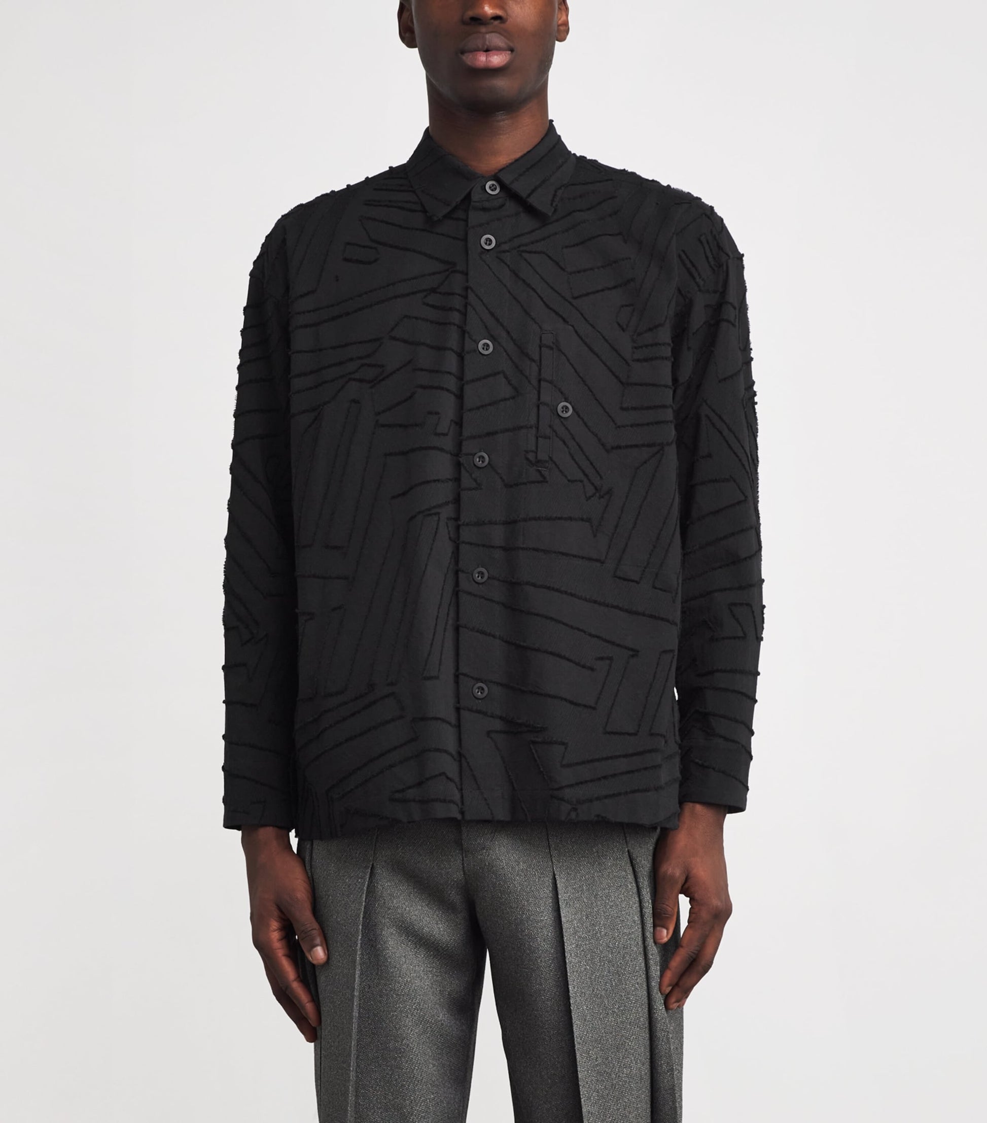 IM MEN Geometry Jacquard Shirt
