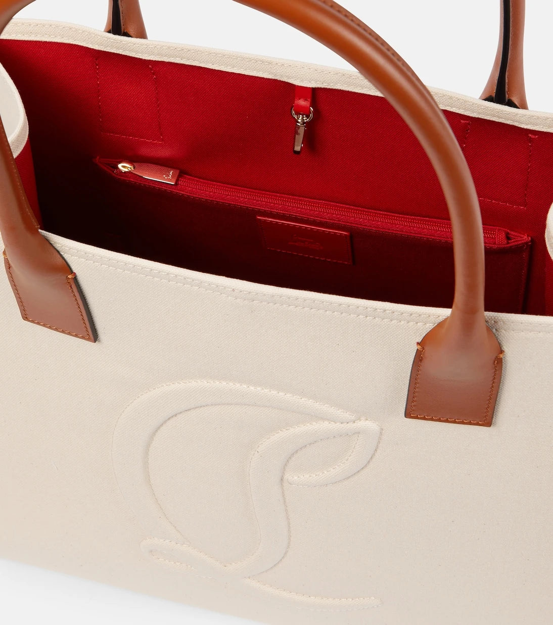 Christian Louboutin - By My Side E/W Large canvas tote bag