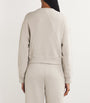 Rag & Bone Beige Terry Cloth Cropped Sweatshirt