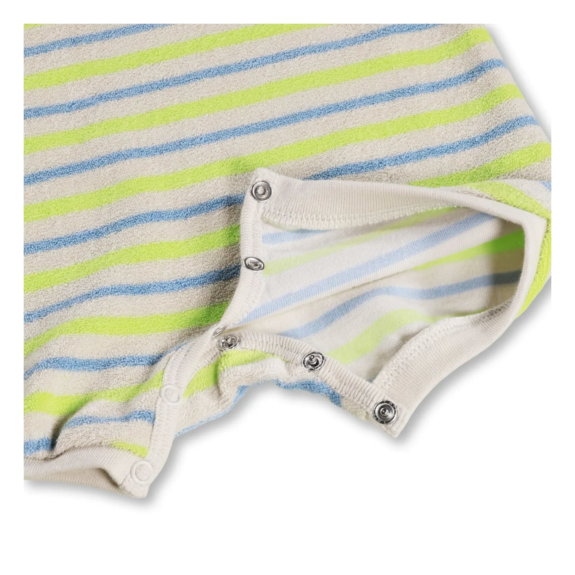 Molo - Striped Fu Combishort Organic Cotton | Ecru