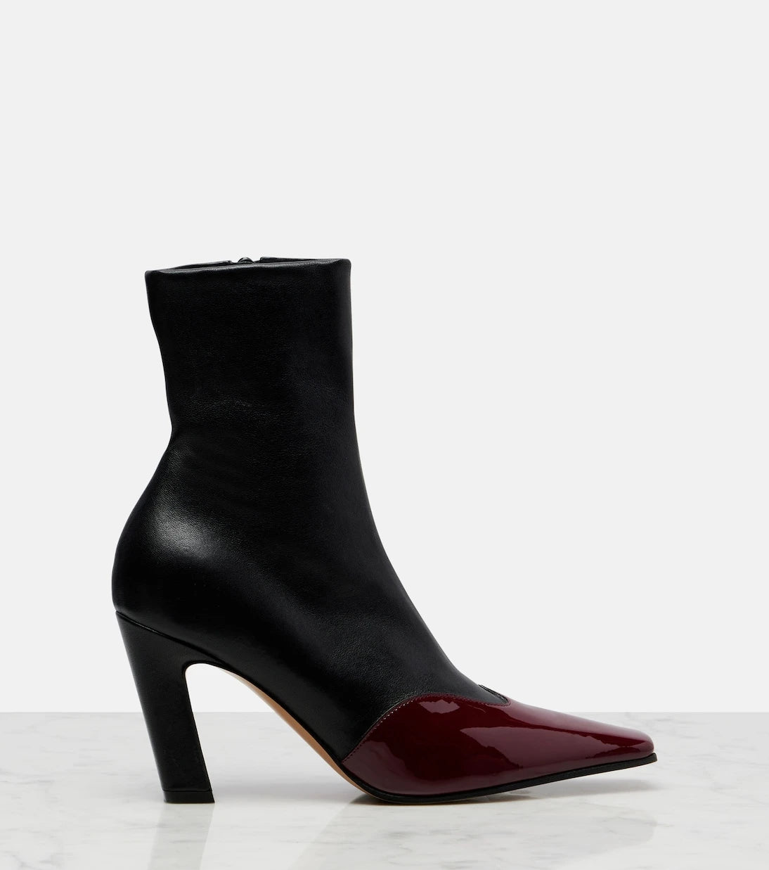 Khaite - Nevada 85 leather ankle boots