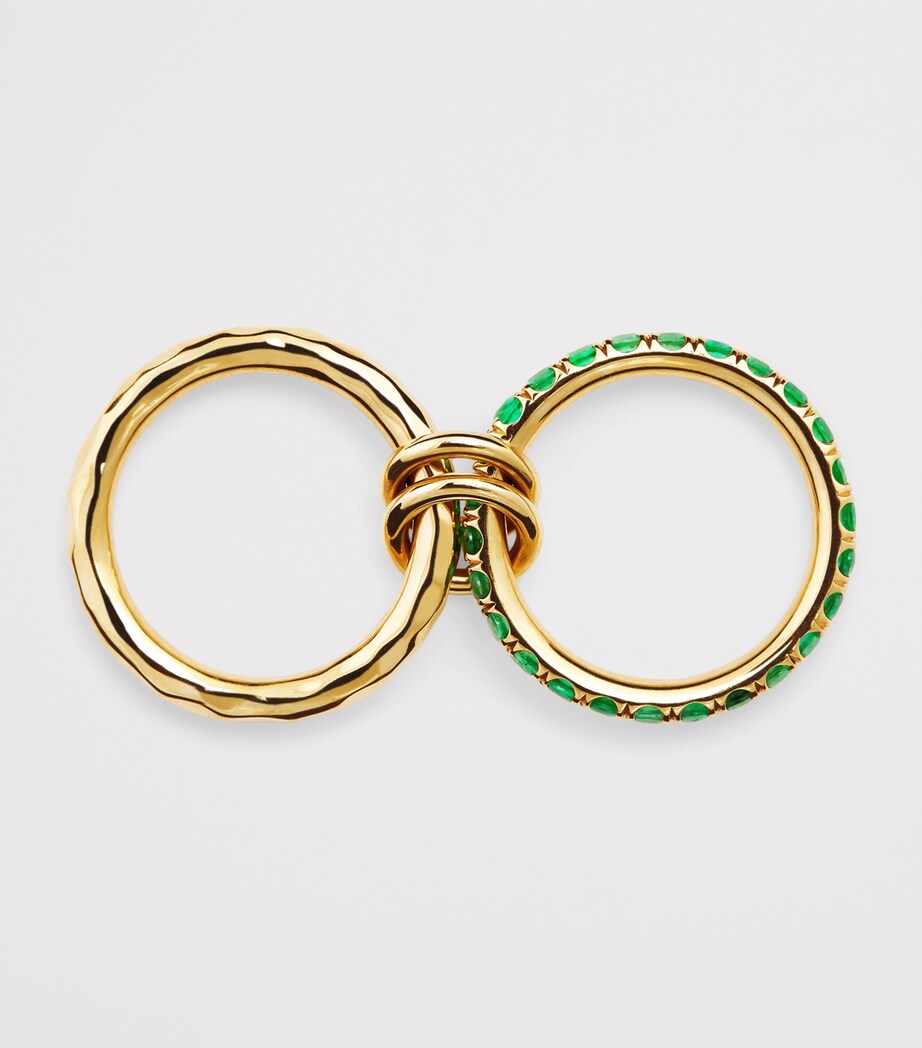 Yellow Gold and Emerald Vetra Vulcan Ring