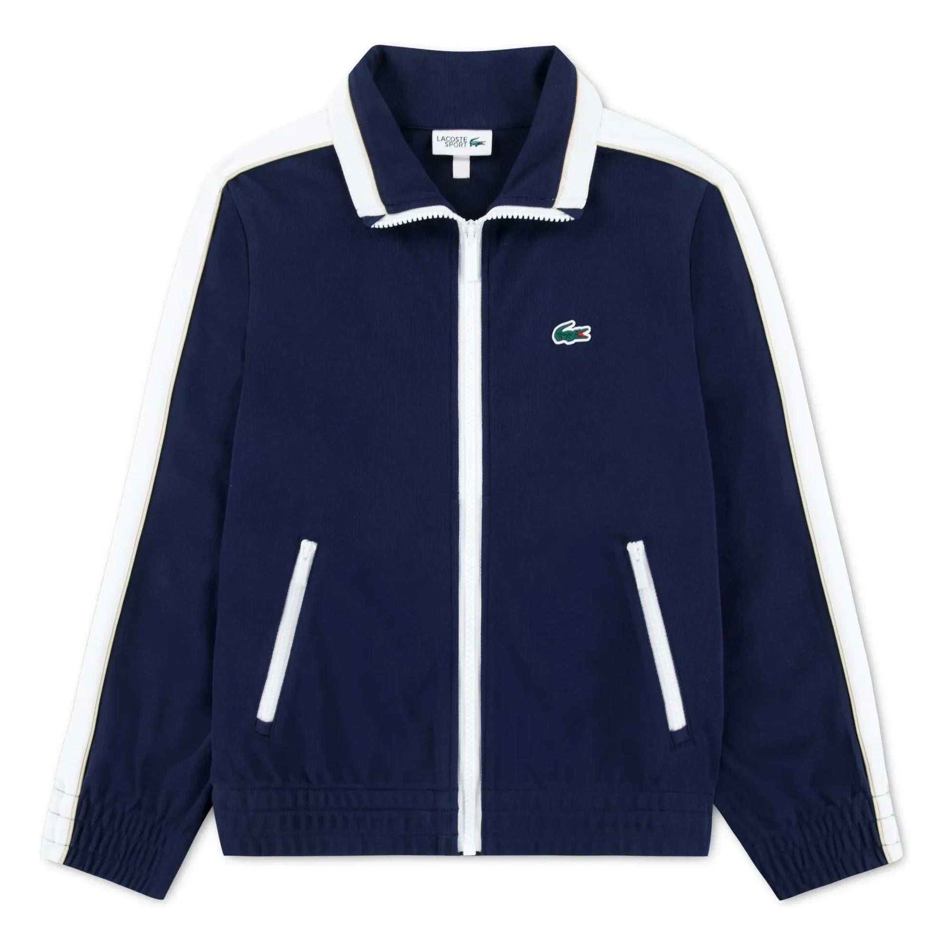 Lacoste - Organic Cotton Sport Zip Sweat | Navy blue